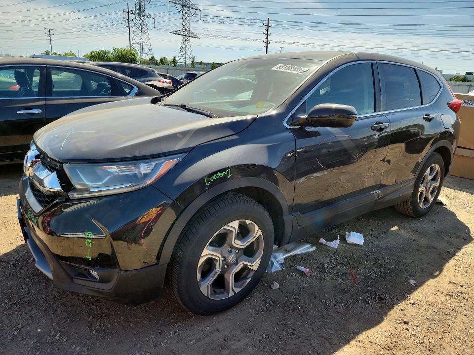 2018 Honda Cr-v VIN 7FARW2H54JE084283 COPART salvage auction — FRONT END, Il - Salvage Certificate, sold $7,800 on 2026-07-07 (photo 1)