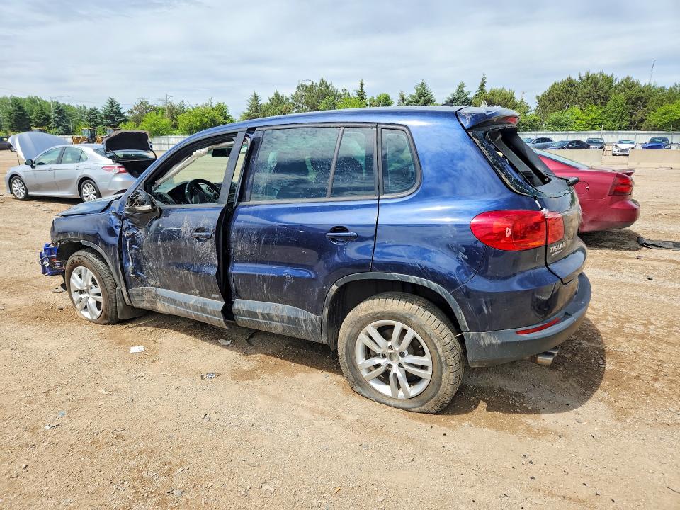 2014 Volkswagen Tiguan VIN WVGAV3AX6EW548250 COPART salvage auction — FRONT END, Il - Salvage Certificate, sold $500 on 2026-08-27 (photo 2)