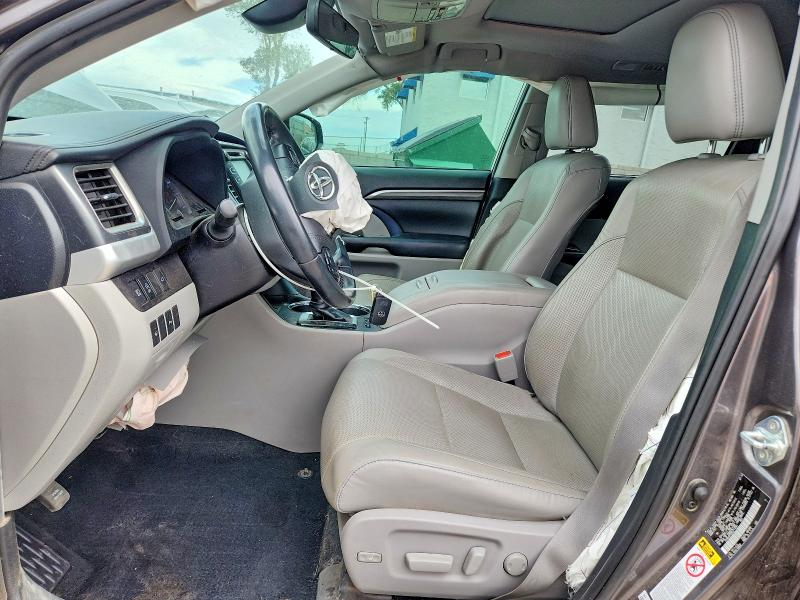 2019 Toyota Highlander VIN 5TDDZRFH9KS711091 COPART salvage auction — FRONT END, Nm - Cert Of Title-Salvage, sold $6,700 on 2026-07-09 (photo 7)