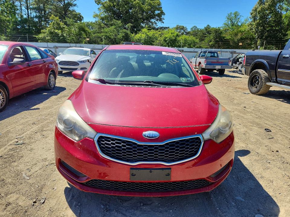 2014 Kia VIN KNAFK4A63E5068489 COPART salvage auction — FRONT END, Md - Cert Of Salvage < 75% Damage, sold $725 on 2026-07-14 (photo 5)