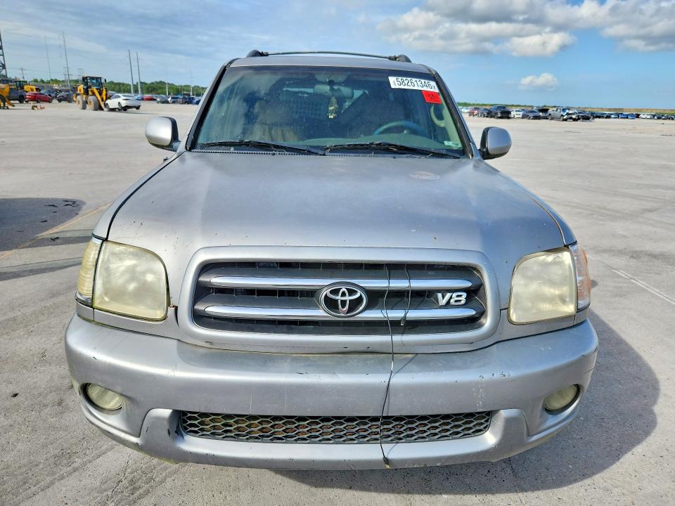 2004 Toyota Sequoia VIN 5TDZT38A74S222695 COPART salvage auction — FRONT END, La - Permit To Sell, sold $600 on 2026-07-15 (photo 5)
