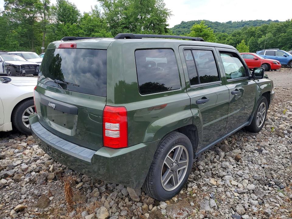 2009 Jeep Patriot VIN 1J4FT28B49D194826 COPART salvage auction — FRONT END, Pa - Certificate Of Salvage, sold $425 on 2026-07-09 (photo 3)