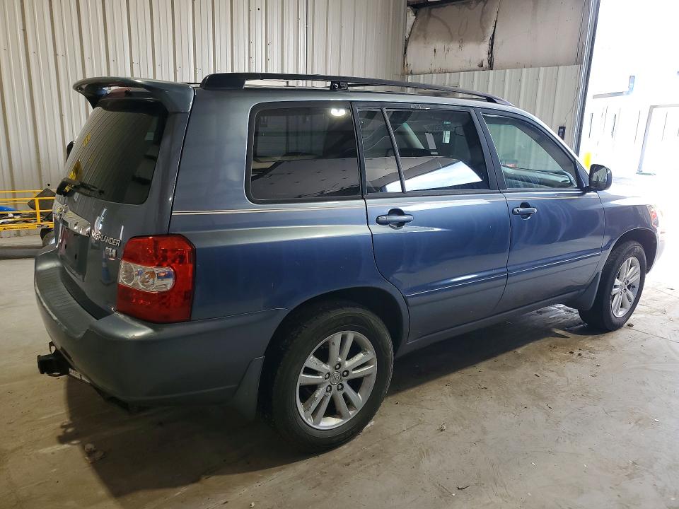 2006 Toyota Highlander VIN JTEDW21A660006070 COPART salvage auction — REAR END, Wv - Certificate Of Title, sold $700 on 2026-07-21 (photo 3)