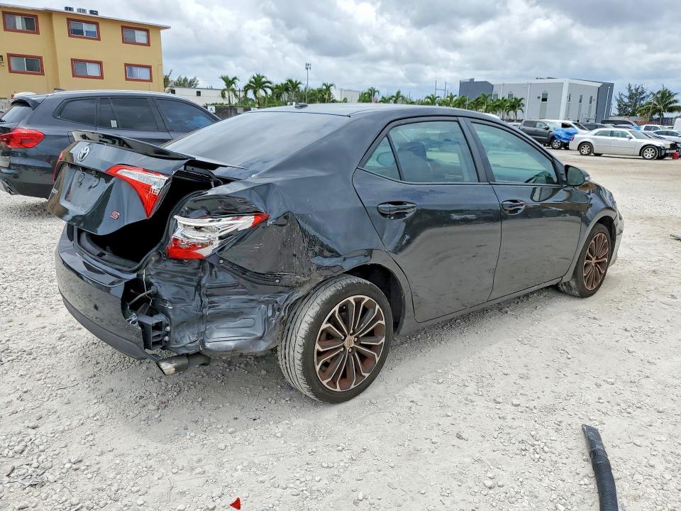 2016 Toyota Corolla VIN 2T1BURHE3GC509596 COPART salvage auction — REAR END, Fl - Cert Of Ttl-Rebuilt&Slvg Rbld, sold $4,300 on 2026-07-04 (photo 3)