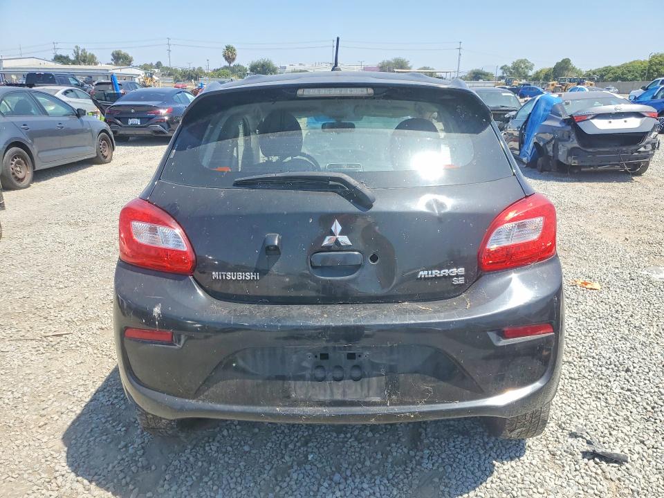 2017 Mitsubishi Mirage VIN ML32A4HJ5HH002692 COPART salvage auction — STRIPPED, Ca - Dis/Dlr/Exp Only Clean Title (P), sold $125 on 2026-07-28 (photo 6)