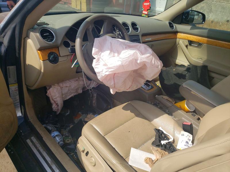 2009 Audi A4 VIN WAUDF48H89K005804 COPART salvage auction — SIDE, CT - CERT OF TITLE-SALVAGE, sold $450 on 2026-07-10 (photo 8)