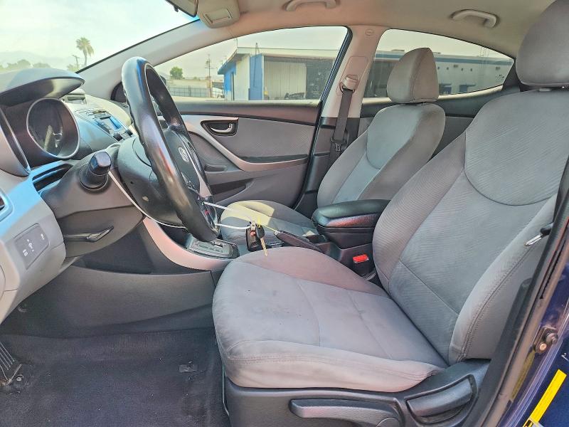 2013 Hyundai Elantra VIN KMHDH4AE7DU836216 COPART salvage auction — FRONT END, Ca - Salvage Certificate, sold $1,300 on 2026-07-06 (photo 7)