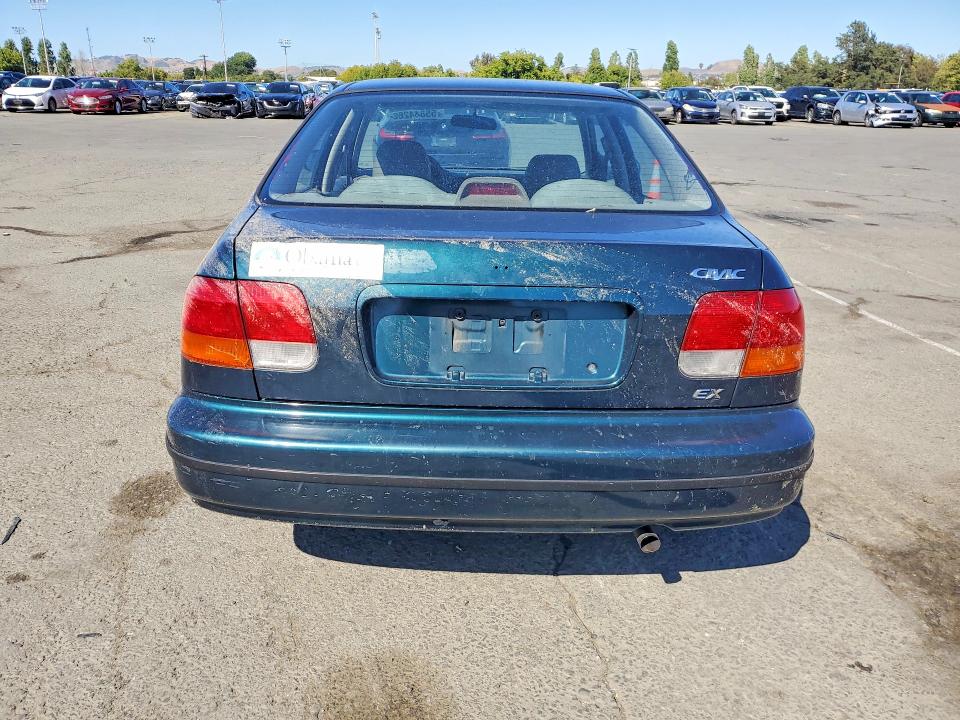1997 Honda Civic VIN JHMEJ8648VS004660 COPART salvage auction — WATER/FLOOD, Ca - Salvage Certificate, sold $375 on 2026-07-10 (photo 6)