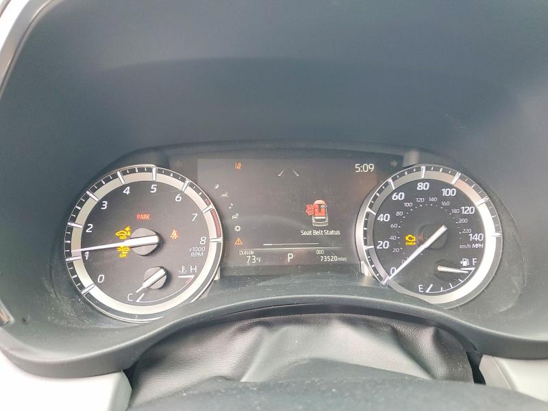 2022 Toyota Highlander VIN 5TDFZRBH8NS220983 COPART salvage auction — FRONT END, Mo - Salvage Certificate Of Title, sold $23,800 on 2026-07-28 (photo 9)
