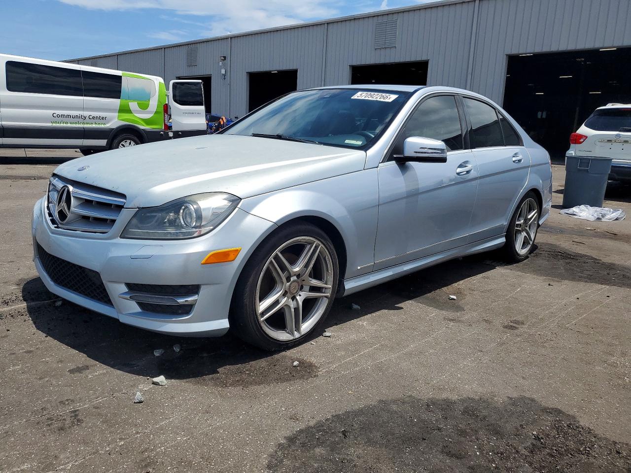 2013 Mercedes-Benz C-Class VIN WDDGF4HB2DA854052 COPART salvage auction — Mechanical, FL - CERTIFICATE OF TITLE, sold $325 on 2026-07-01 (photo 1)