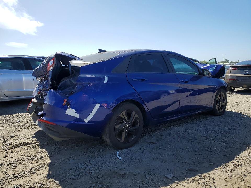 2021 Hyundai Elantra VIN 5NPLM4AG8MH036418 COPART salvage auction — FRONT END, Ca - Salvage Certificate, sold $300 on 2026-07-14 (photo 3)