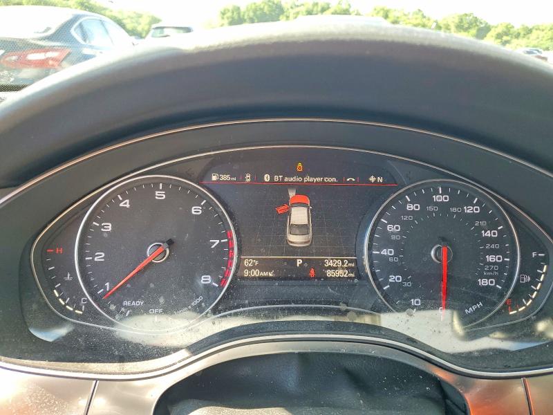2018 Audi A6 VIN WAUG8AFC0JN056620 COPART salvage auction — FRONT END, Pa - Certificate Of Salvage, sold $7,000 on 2026-07-16 (photo 9)