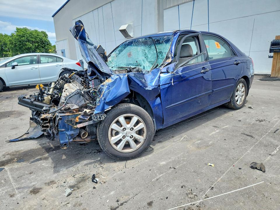 2007 Kia Spectra VIN KNAFE121075445002 COPART salvage auction — FRONT END, Fl - Cert Of Title Slvg Rebuildable, sold $350 on 2026-07-06 (photo 1)