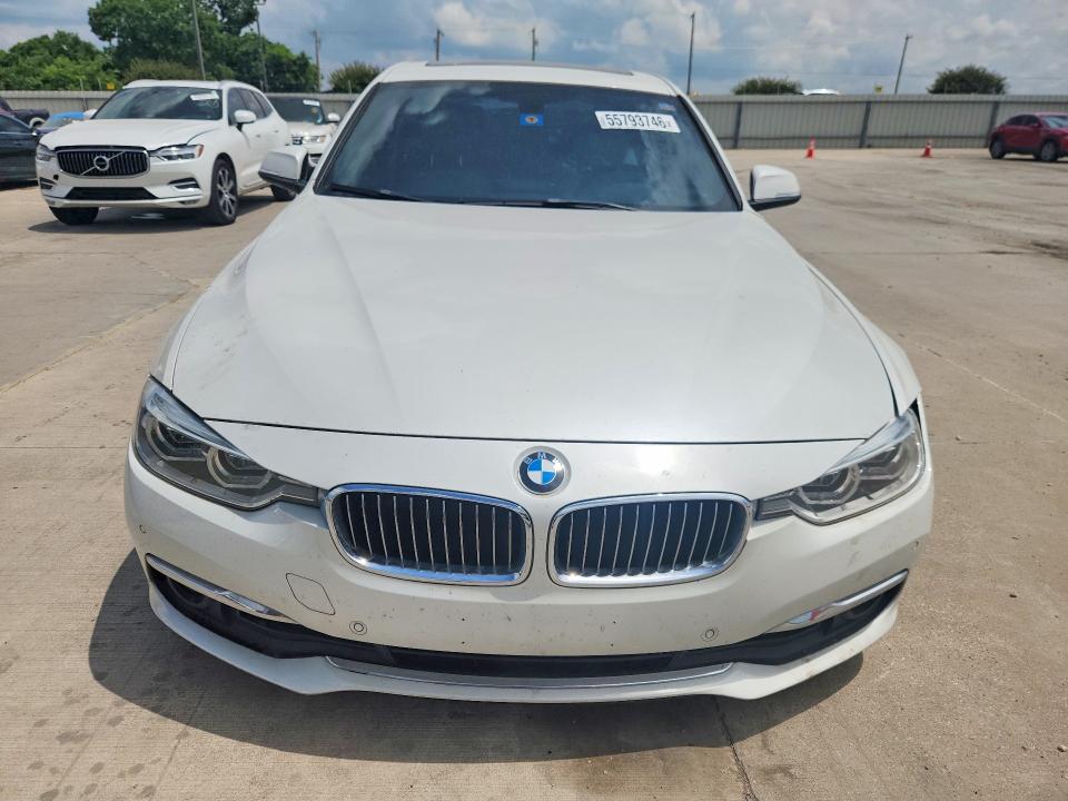 2016 BMW 3er VIN WBA8E5C56GK388355 COPART salvage auction — FRONT END, Tx - Salvage Vehicle Title, sold $3,900 on 2026-07-02 (photo 5)
