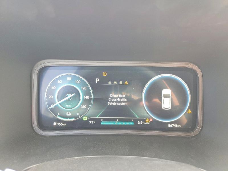 2023 Hyundai Kona VIN KM8K23AG5PU183653 COPART salvage auction — REAR END, Ca - Salvage Certificate, sold $7,100 on 2026-07-02 (photo 9)