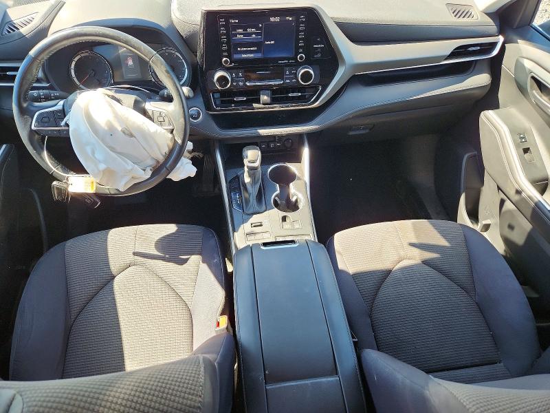 2021 Toyota Highlander VIN 5TDBZRBH8MS070760 COPART salvage auction — FRONT END, IL - SALVAGE CERTIFICATE, sold $9,700 on 2026-07-20 (photo 8)