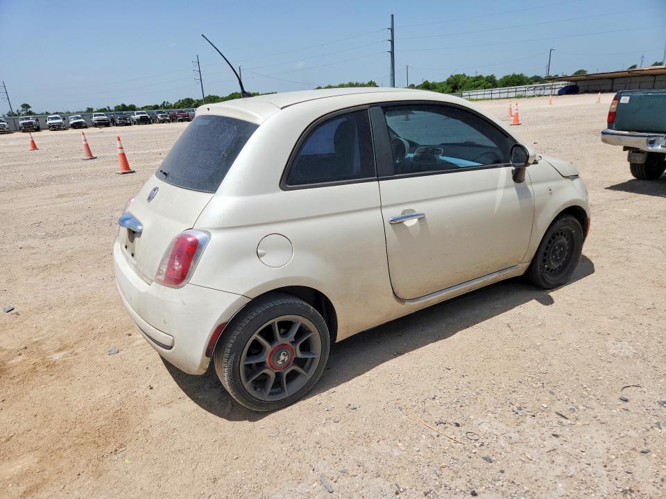 2013 Fiat 500 VIN 3C3CFFAR8DT575309 COPART salvage auction — FRONT END, Tx - Salvage Vehicle Title, sold $425 on 2026-08-05 (photo 3)