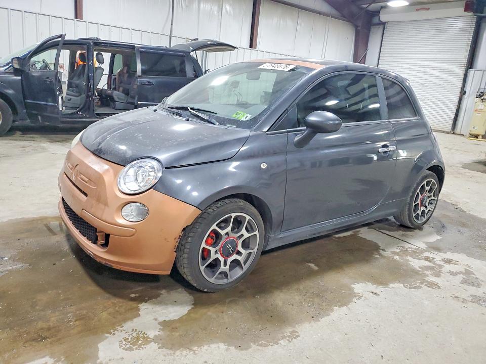 2012 Fiat 500 VIN 3C3CFFBR4CT127758 COPART salvage auction — SIDE, Pa - Certificate Of Salvage, sold $400 on 2026-08-12 (photo 1)