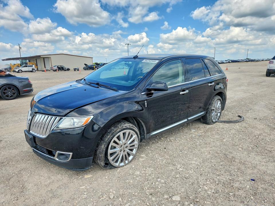2011 Lincoln Mkx VIN 2LMDJ6JK9BBJ22889 COPART salvage auction — SIDE, Tx - Salvage Vehicle Title, sold $825 on 2026-07-08 (photo 1)