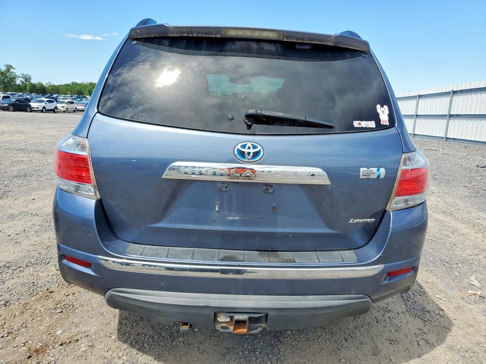 2012 Toyota Highlander VIN JTEDC3EHXC2010323 COPART salvage auction — WATER/FLOOD, Va - Cert Of Title-Salvage Water, sold $3,400 on 2026-07-15 (photo 6)