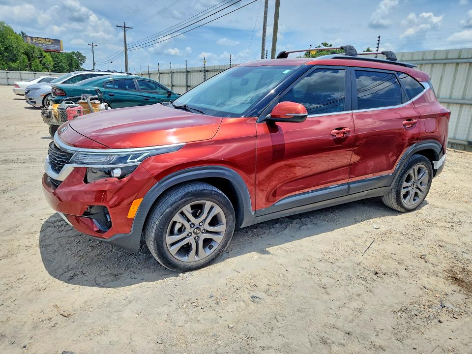 2021 Kia Seltos VIN KNDEU2AA0M7080894 COPART salvage auction — FRONT END, Fl - Cert Of Title Slvg Rebuildable, sold $3,450 on 2026-07-16 (photo 1)