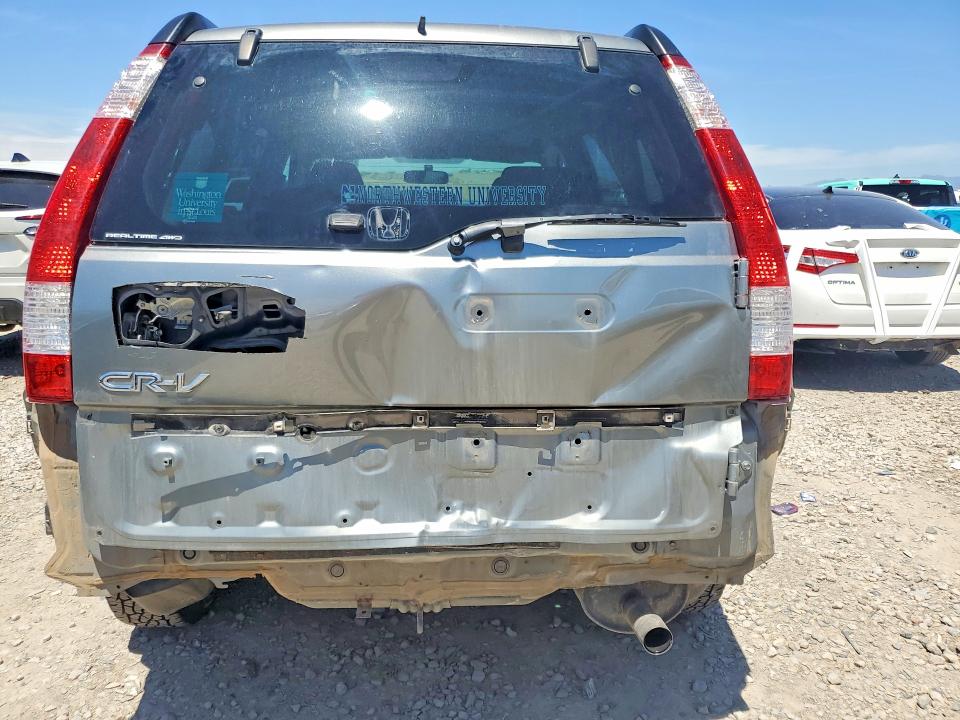 2006 Honda Cr-v VIN JHLRD78806C045349 COPART salvage auction — REAR END, Ut - Salvage Certificate, sold $1,100 on 2026-07-07 (photo 6)