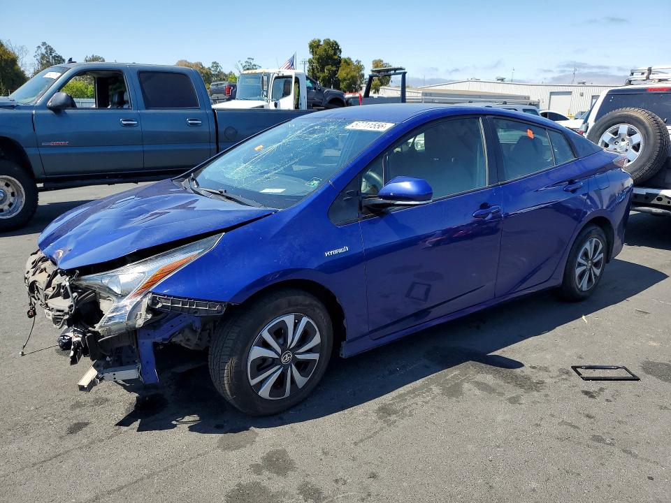 2017 Toyota Prius VIN JTDKBRFU6H3558219 COPART salvage auction — FRONT END, CA - SALVAGE CERTIFICATE, sold $2,100 on 2026-07-13 (photo 1)