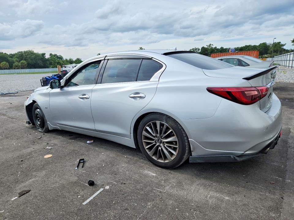 2018 Infiniti Q50 VIN JN1EV7AP3JM360274 COPART salvage auction — FRONT END, FL - CERT OF TITLE SLVG REBUILDABLE, sold $15 on 2026-07-27 (photo 2)