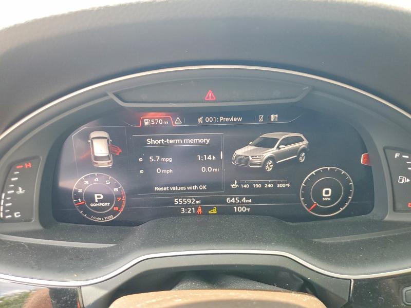 2019 Audi Q7 VIN WA1VAAF71KD047931 COPART salvage auction — SIDE, Ga - Cert Of Title-Salvage, sold $11,600 on 2026-07-30 (photo 9)