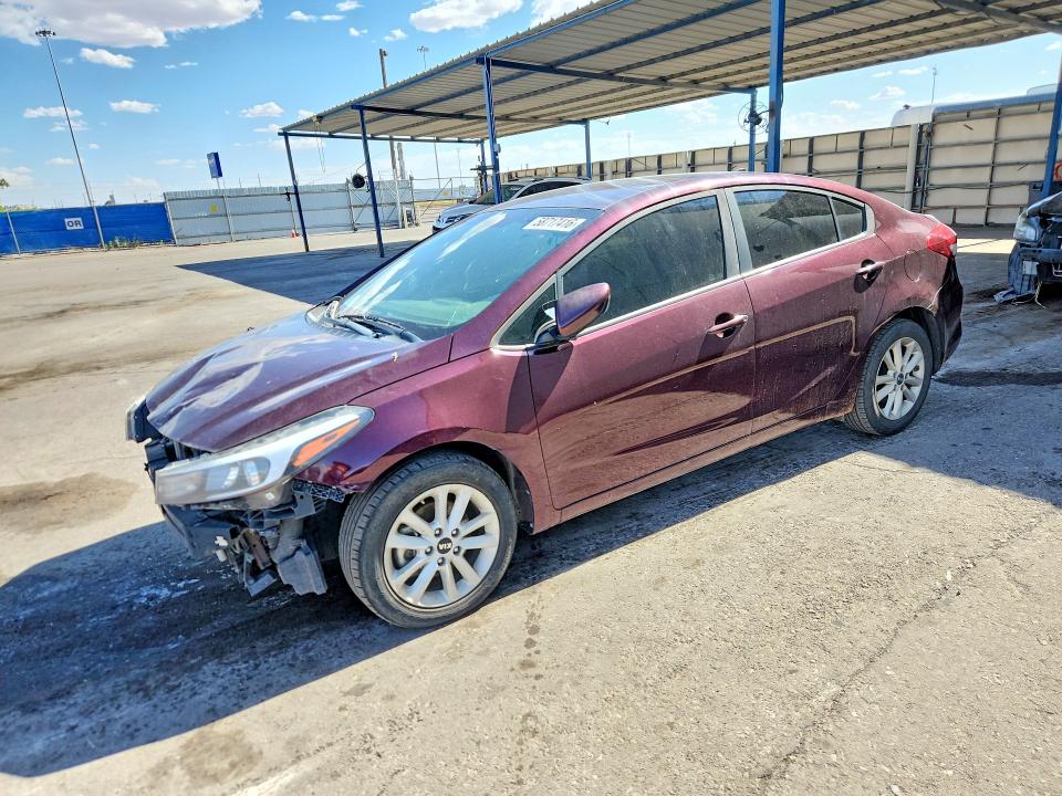 2017 Kia Forte VIN 3KPFL4A79HE014809 COPART salvage auction — FRONT END, Nm - Certificate Of Title, sold $1,100 on 2026-07-10 (photo 1)