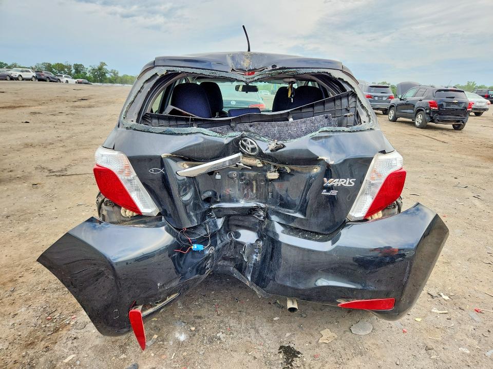 2012 Toyota Yaris VIN JTDKTUD31CD509121 COPART salvage auction — REAR END, Va - Cert Of Title - Salvage, sold $1,150 on 2026-07-08 (photo 6)