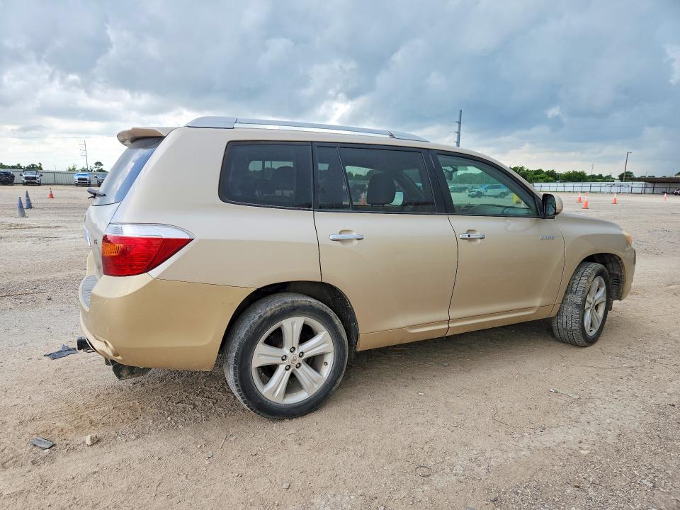 2008 Toyota Highlander VIN JTEDS42AX82006375 COPART salvage auction — FRONT END, Tx - Salvage Vehicle Title, sold $2,400 on 2026-07-15 (photo 3)