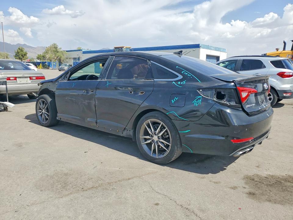 2015 Hyundai Sonata VIN 5NPE34AB0FH044919 COPART salvage auction — FRONT END, Tx - Salvage Vehicle Title, sold $1,600 on 2026-07-31 (photo 2)