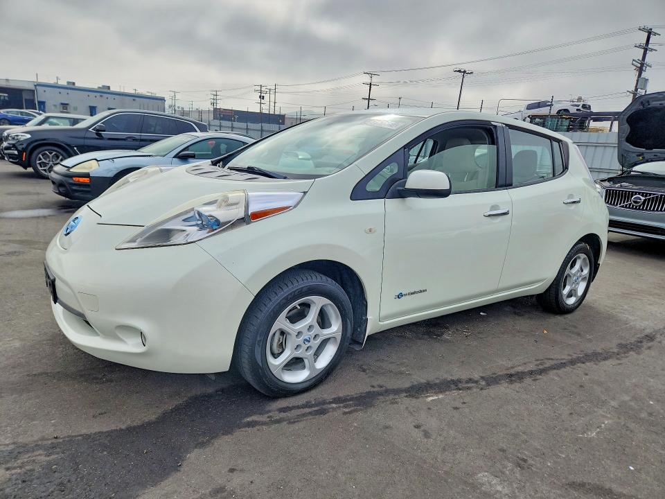 2012 Nissan Leaf VIN JN1AZ0CP1CT023831 COPART salvage auction — REAR END, Ca - Salvage Certificate, sold $425 on 2026-07-08 (photo 1)