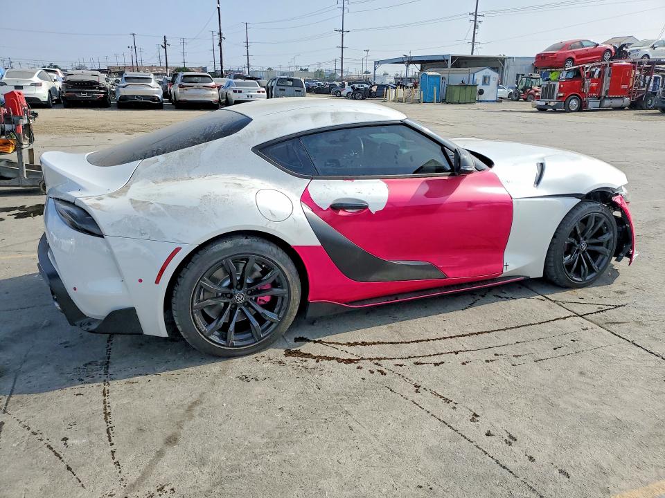 2022 Toyota Supra VIN WZ1DB2C06NW049132 COPART salvage auction — FRONT END, Ca - Salvage Certificate, sold $14,000 on 2026-07-29 (photo 3)