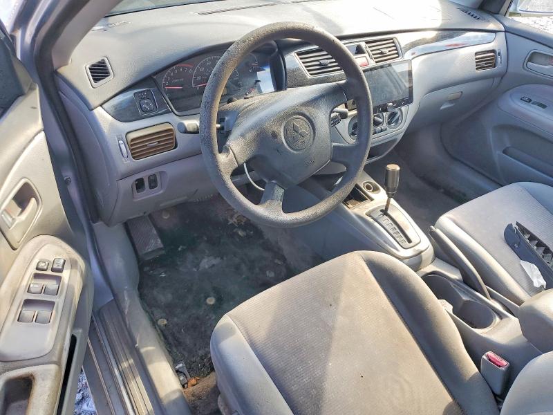 2005 Mitsubishi Lancer VIN JA3AJ26E75U014332 COPART salvage auction — FRONT END, Ga - Cert Of Title-Salvage, sold $350 on 2026-07-09 (photo 8)