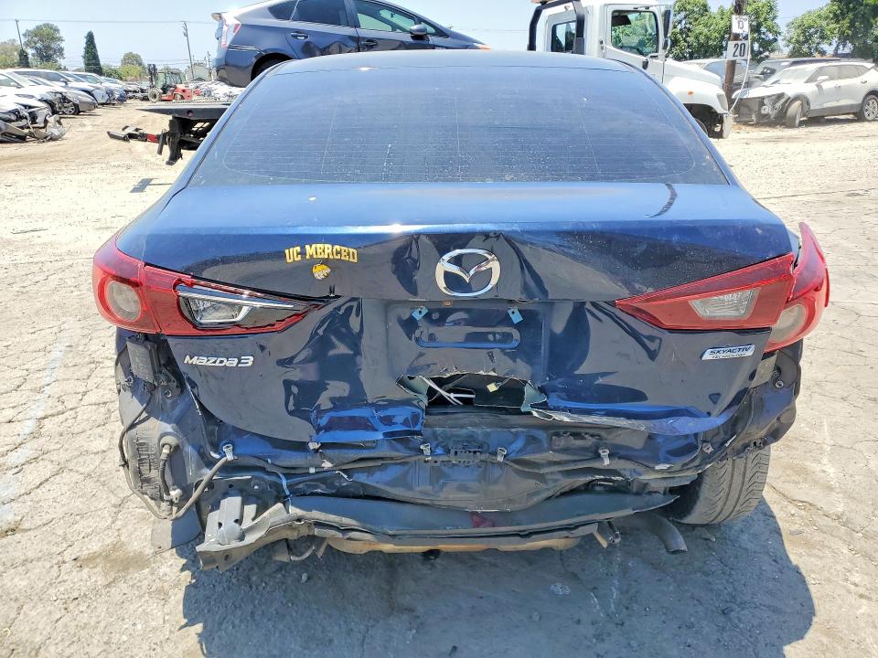 2018 Mazda 3 VIN 3MZBN1U78JM239640 COPART salvage auction — REAR END, Ca - Salvage Certificate, sold $1,900 on 2026-07-21 (photo 6)