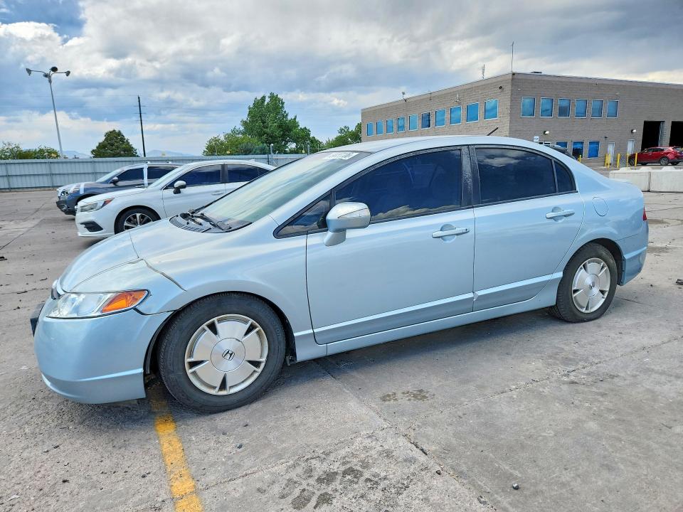 2008 Honda Civic hybrid VIN JHMFA36268S000746 COPART salvage auction — FRONT END, Co - Public - Salvage Title, sold $1,500 on 2026-07-06 (photo 1)