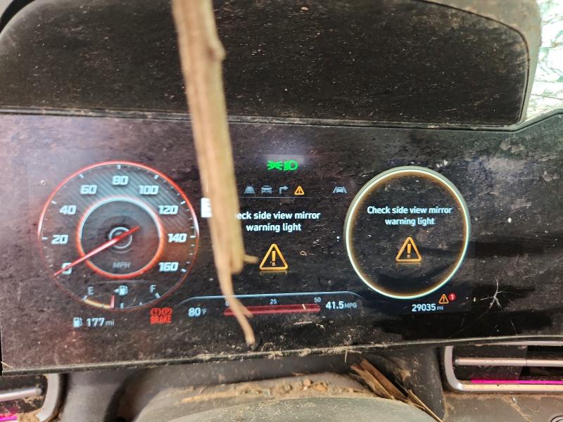 2024 Hyundai Elantra VIN KMHLM4DG1RU676930 COPART salvage auction — FRONT END, Ne - Cert Of Title-Salvage, sold $1,050 on 2026-07-07 (photo 9)