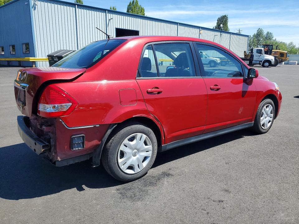 2011 Nissan Versa VIN 3N1BC1AP1BL455000 COPART salvage auction — REAR END, Or - Salvage Title Certificate, sold $325 on 2026-07-22 (photo 3)