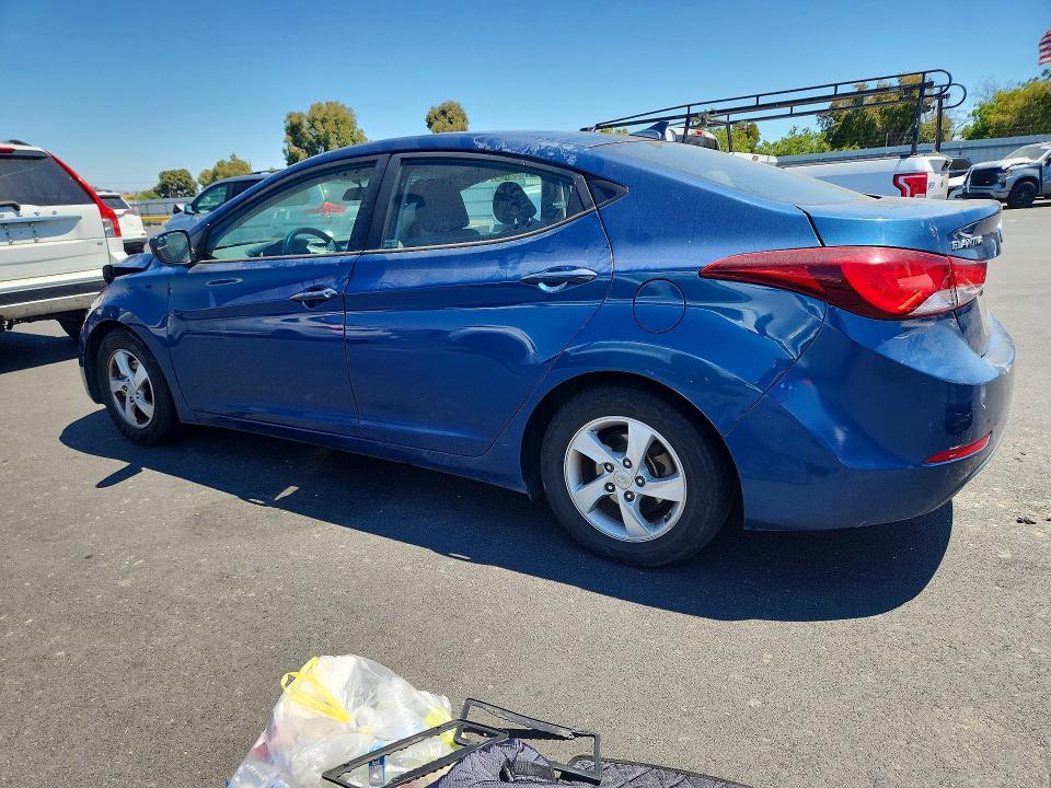 2014 Hyundai VIN KMHDH4AE8EU203192 COPART salvage auction — FRONT END, Ca - Salvage Certificate, sold $925 on 2026-07-06 (photo 2)