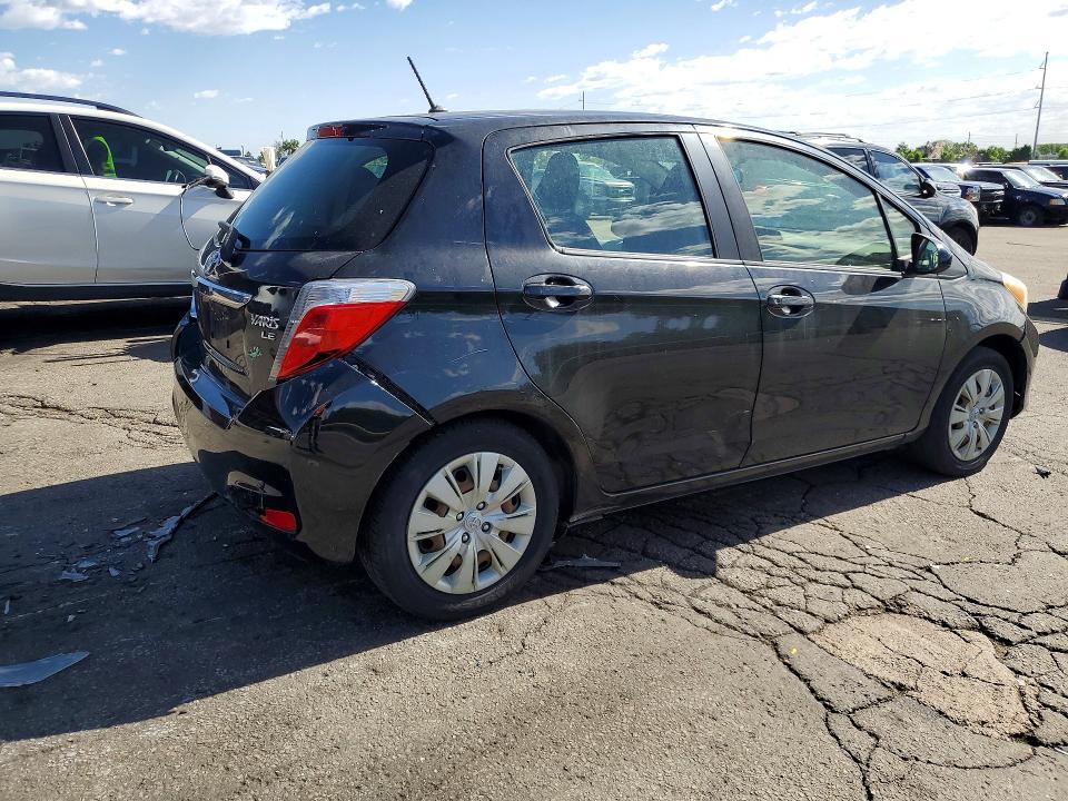 2013 Toyota Yaris VIN JTDKTUD34DD556841 COPART salvage auction — REAR END, Co - Public - Salvage Title, sold $1,600 on 2026-07-09 (photo 3)