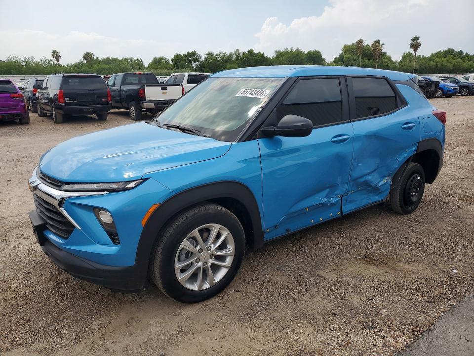 2026 Chevrolet VIN KL79MMSL5TB011477 COPART salvage auction — SIDE, Tx - Certificate Of Title (P), sold $12,500 on 2026-07-29 (photo 1)