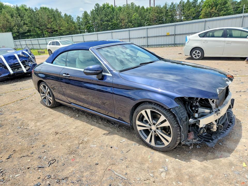 2017 Mercedes-benz C-klasse VIN WDDWK4JBXHF494863 COPART salvage auction — FRONT END, Va - Cert Of Title - Salvage, sold $7,500 on 2026-07-13 (photo 4)