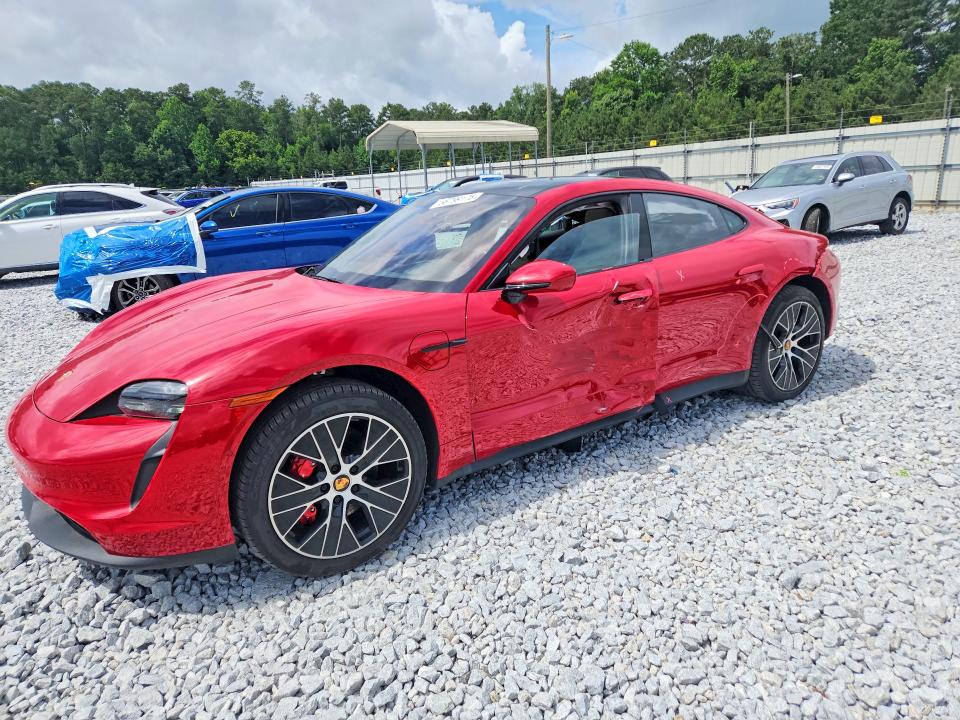 2024 Porsche Taycan VIN WP0AB2Y1XRSA35303 COPART salvage auction — SIDE, Ga - Cert Of Title-Salvage, sold $23,600 on 2026-07-28 (photo 1)