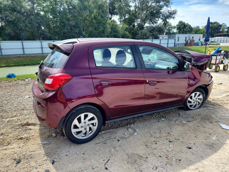 2018 Mitsubishi Mirage VIN ML32A4HJ8JH010551 COPART salvage auction — FRONT END, Salvage Title, sold $375 on 2026-07-28 (photo 3)