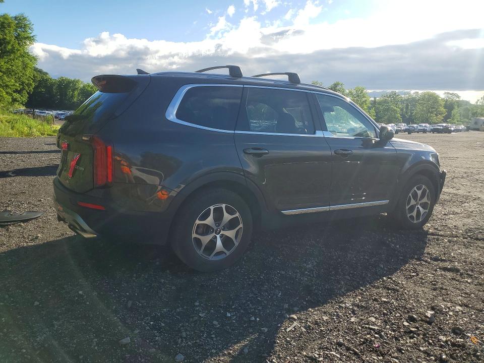 2021 Kia Telluride VIN 5XYP3DHC5MG132506 COPART salvage auction — FRONT END, NY - MV-907A SALVAGE CERTIFICATE, sold $5,200 on 2026-07-02 (photo 3)
