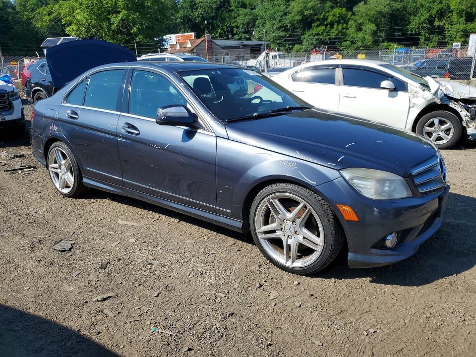 2009 Mercedes-benz C-klasse VIN WDDGF56X89R058466 COPART salvage auction — REAR END, Md - Cert Of Salvage > 75% Damage, sold $650 on 2026-07-28 (photo 4)
