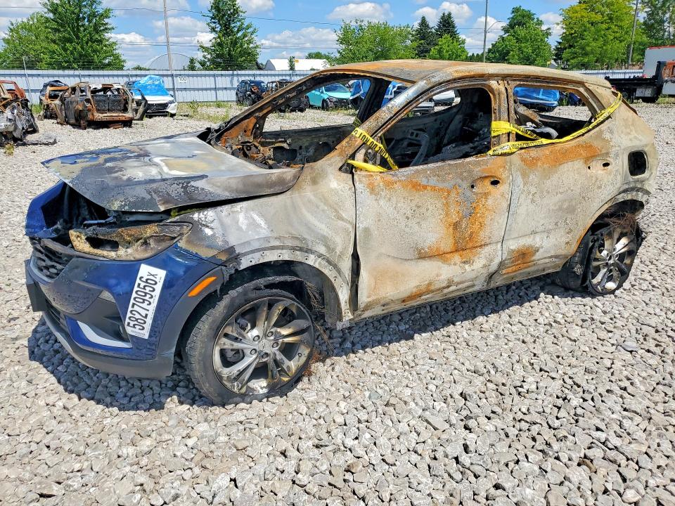 2022 Buick Encore VIN KL4MMCSL1NB128798 COPART salvage auction — BURN, ON - PERMIT IRREPAIRABLE, sold $150 on 2026-07-16 (photo 1)