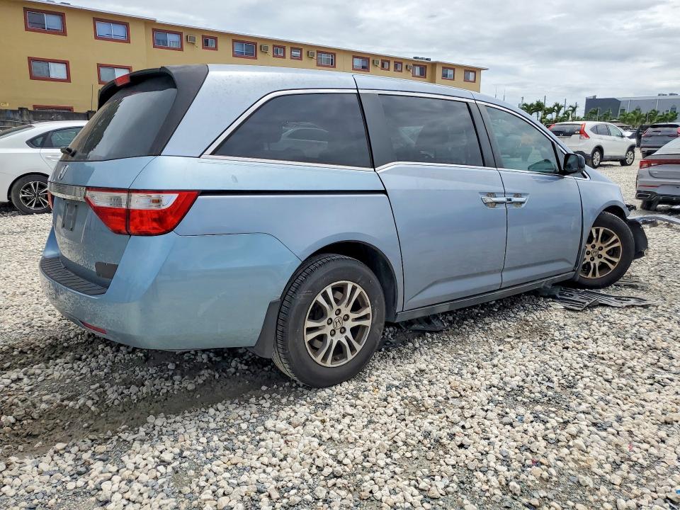 2013 Honda Odyssey VIN 5FNRL5H45DB027673 COPART salvage auction — FRONT END, Fl - Cert Of Title Slvg Rebuildable, sold $1,050 on 2026-07-02 (photo 3)
